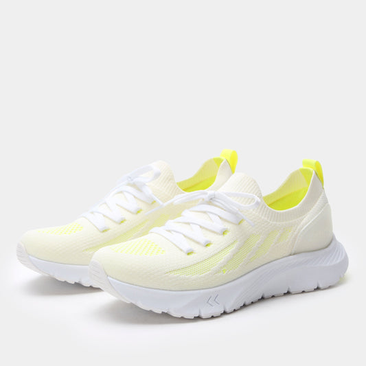Alegria Regale Neon White Shoe