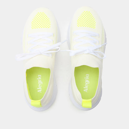 Alegria Regale Neon White Shoe