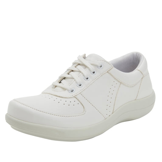 Alegria Daphne White Softie Shoe