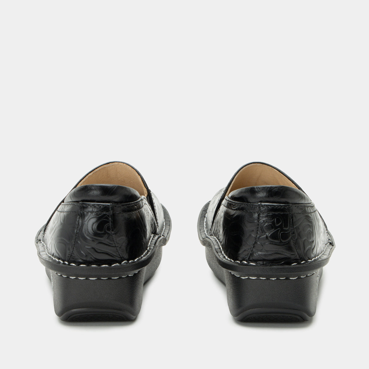 Alegria Debra Black Embossed Shoe