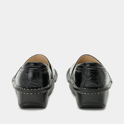Alegria Debra Black Embossed Shoe