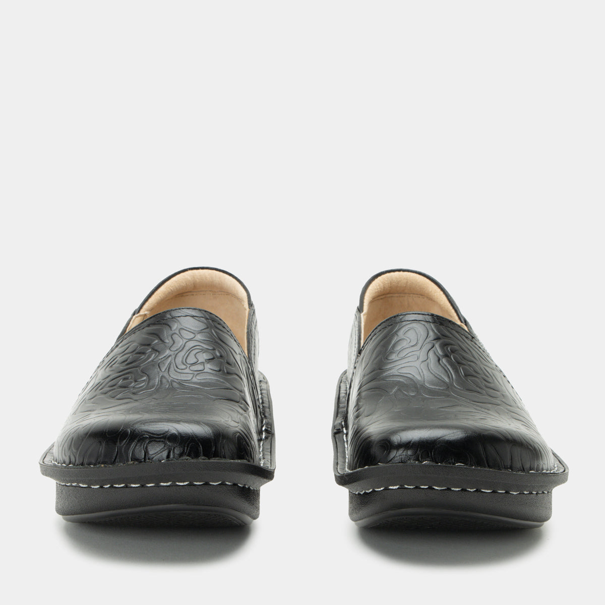 Alegria Debra Black Embossed Shoe