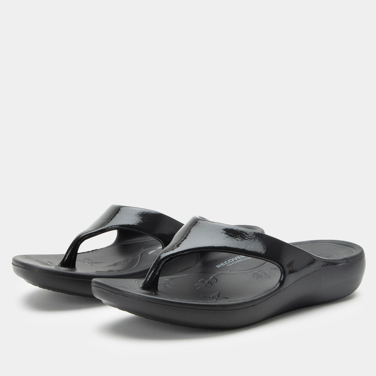 black gloss sandal,36