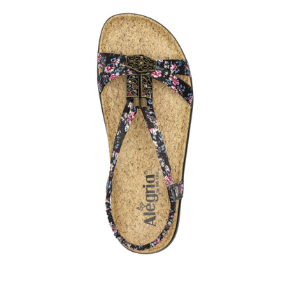 Alegria Roz Charm Black Sandal
