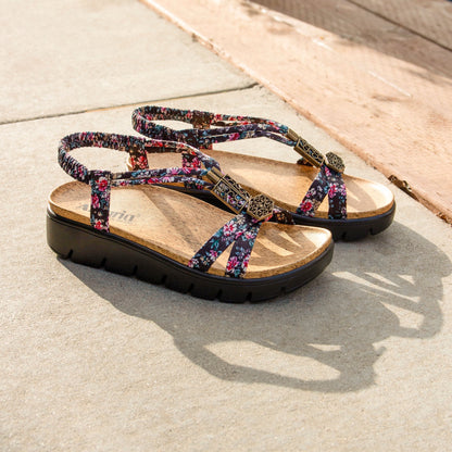 Alegria Roz Charm Black Sandal