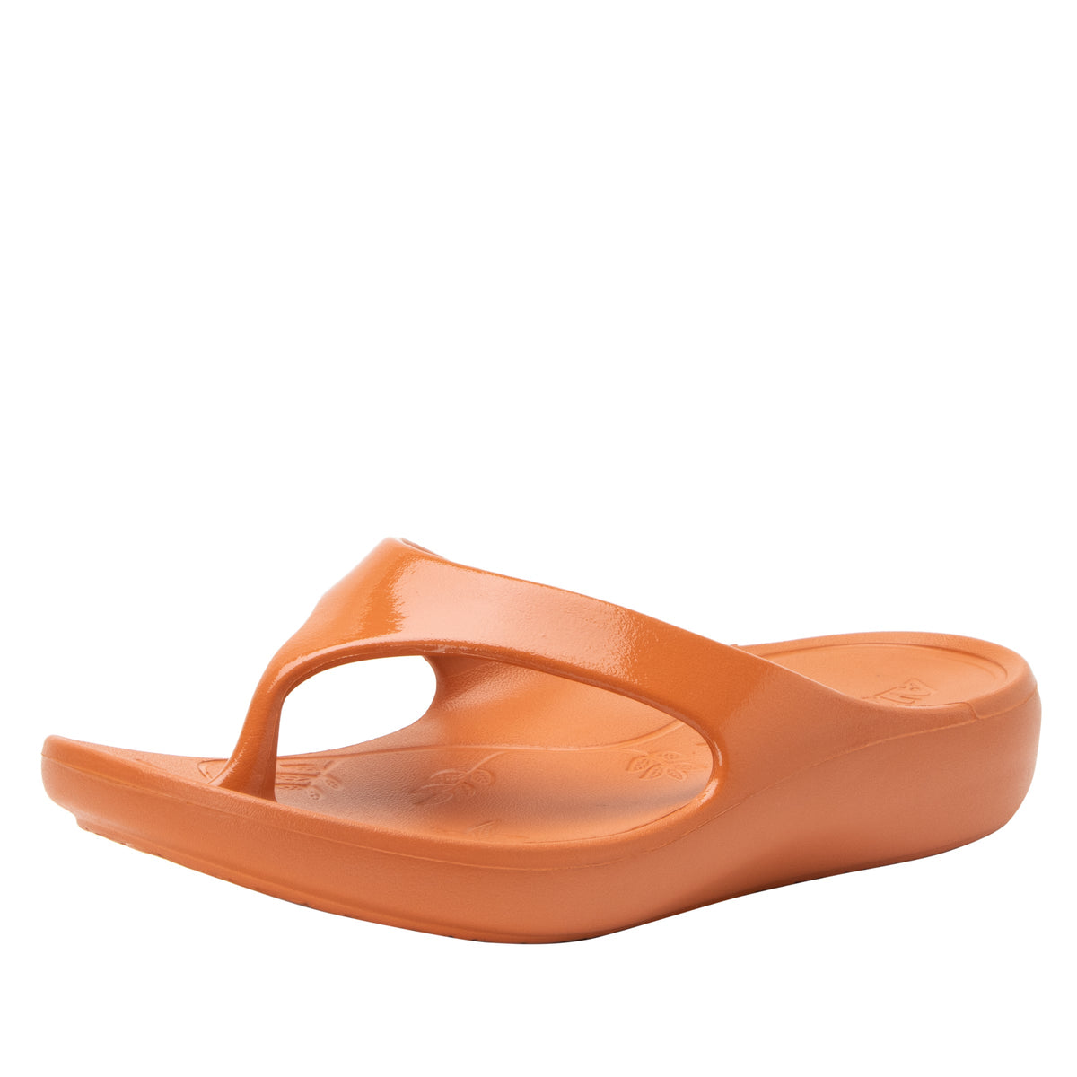 tangerine gloss sandal,36