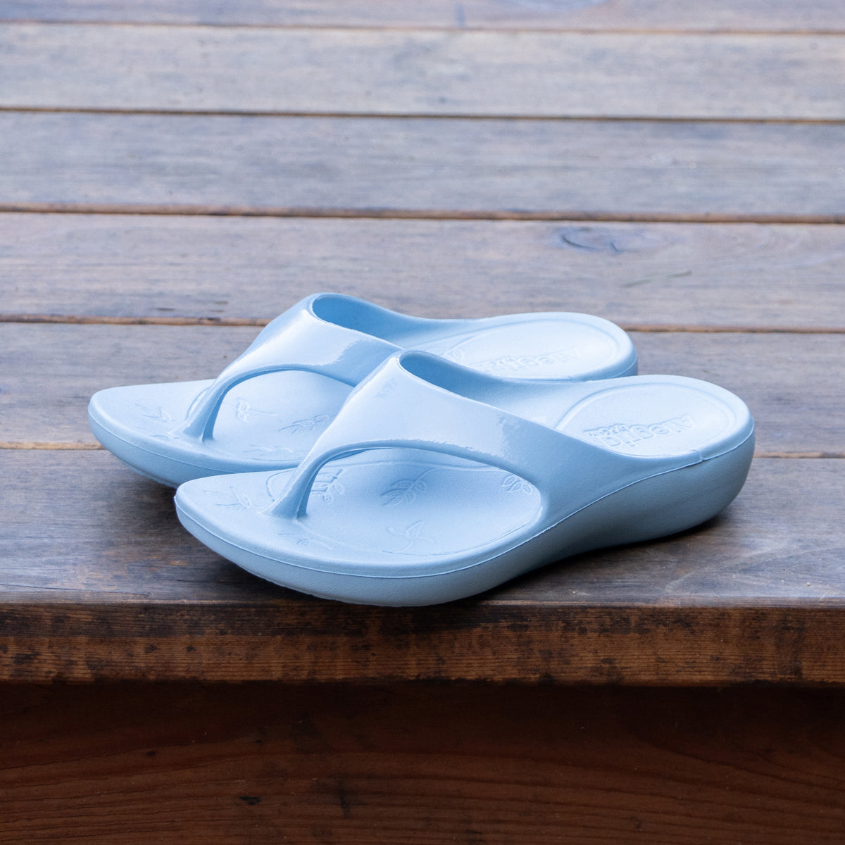 Alegria Ode Dusty Blue Gloss Sandal