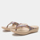 white gloss sandal