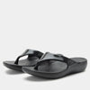 black gloss sandal