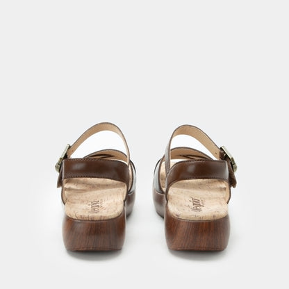 Alegria Bianca Walnut Sandal