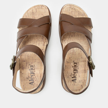 Alegria Bianca Walnut Sandal