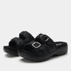 fancy black sandal