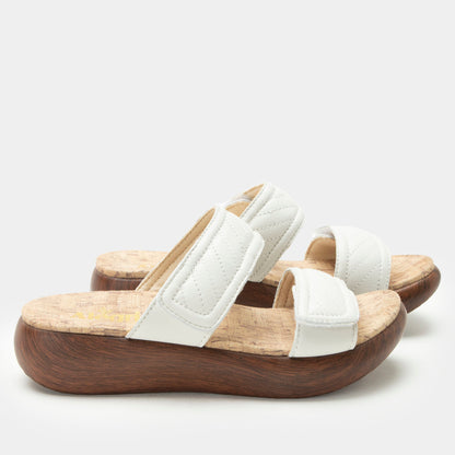 Alegria Brayah White Sandal