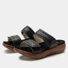 black sandal