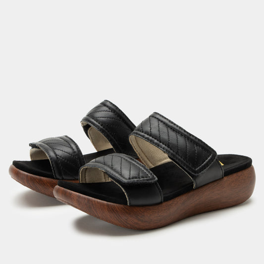 Alegria Brayah Black Sandal