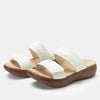 white sandal