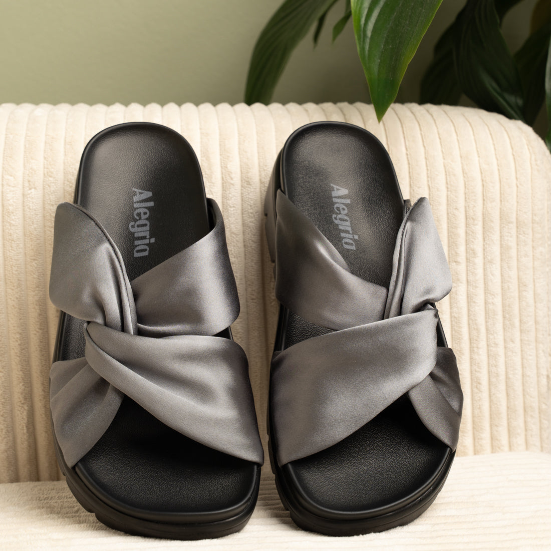 Alegria Rylie Gunmetal Sandal
