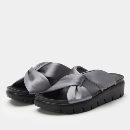 gunmetal sandal,36