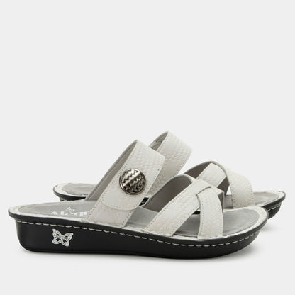 Alegria Victoriah Basketry White Sandal