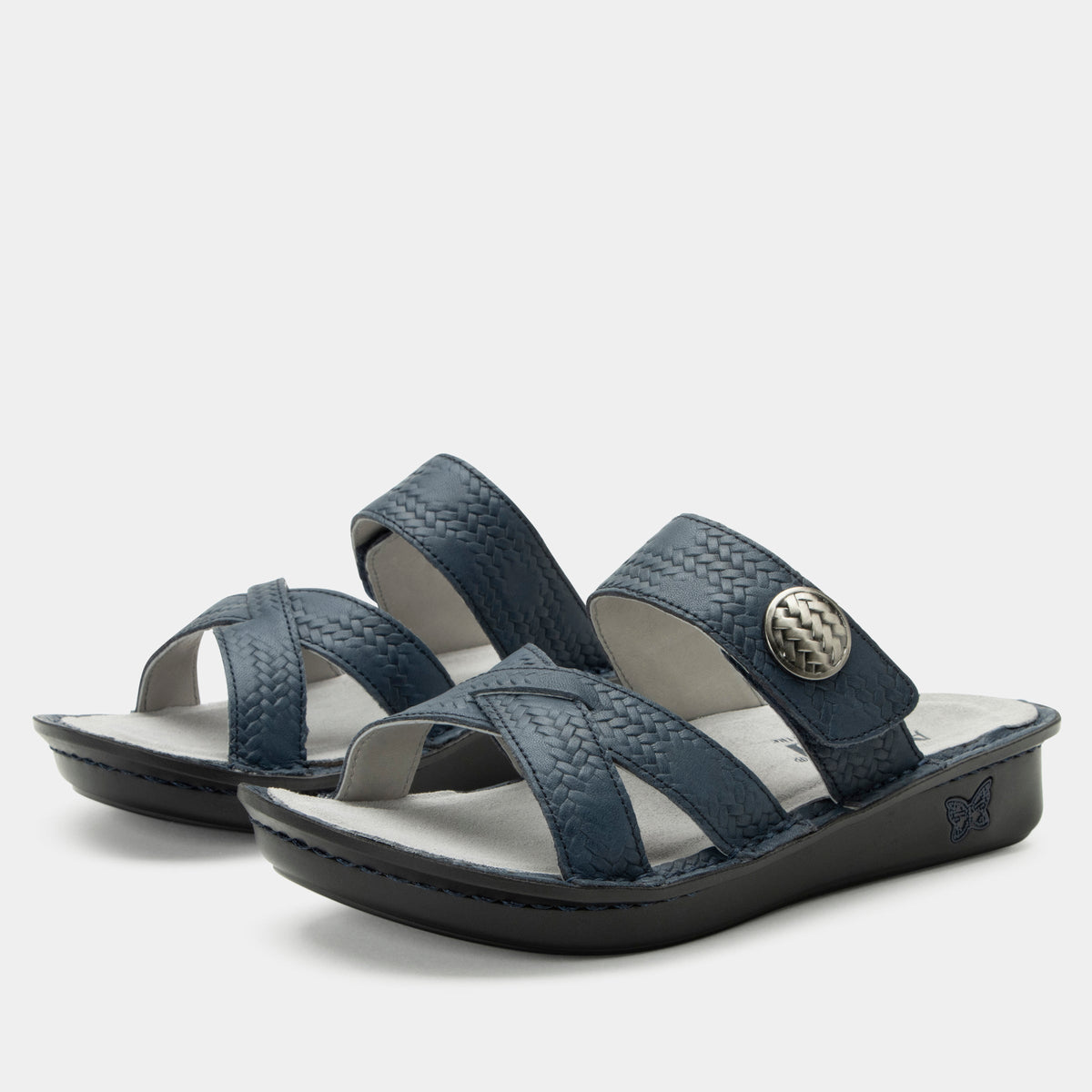 Alegria Victoriah Basketry Navy Sandal