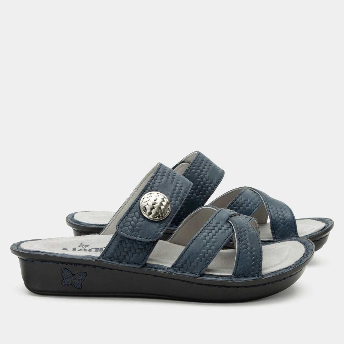 Alegria Victoriah Basketry Navy Sandal
