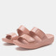 dusty rose gloss sandal