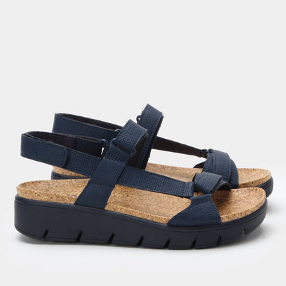 Alegria Henna Netted Navy Sandal