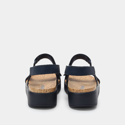 Alegria Henna Netted Navy Sandal