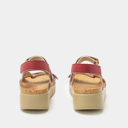 Alegria Henna Washed Ruby Sandal