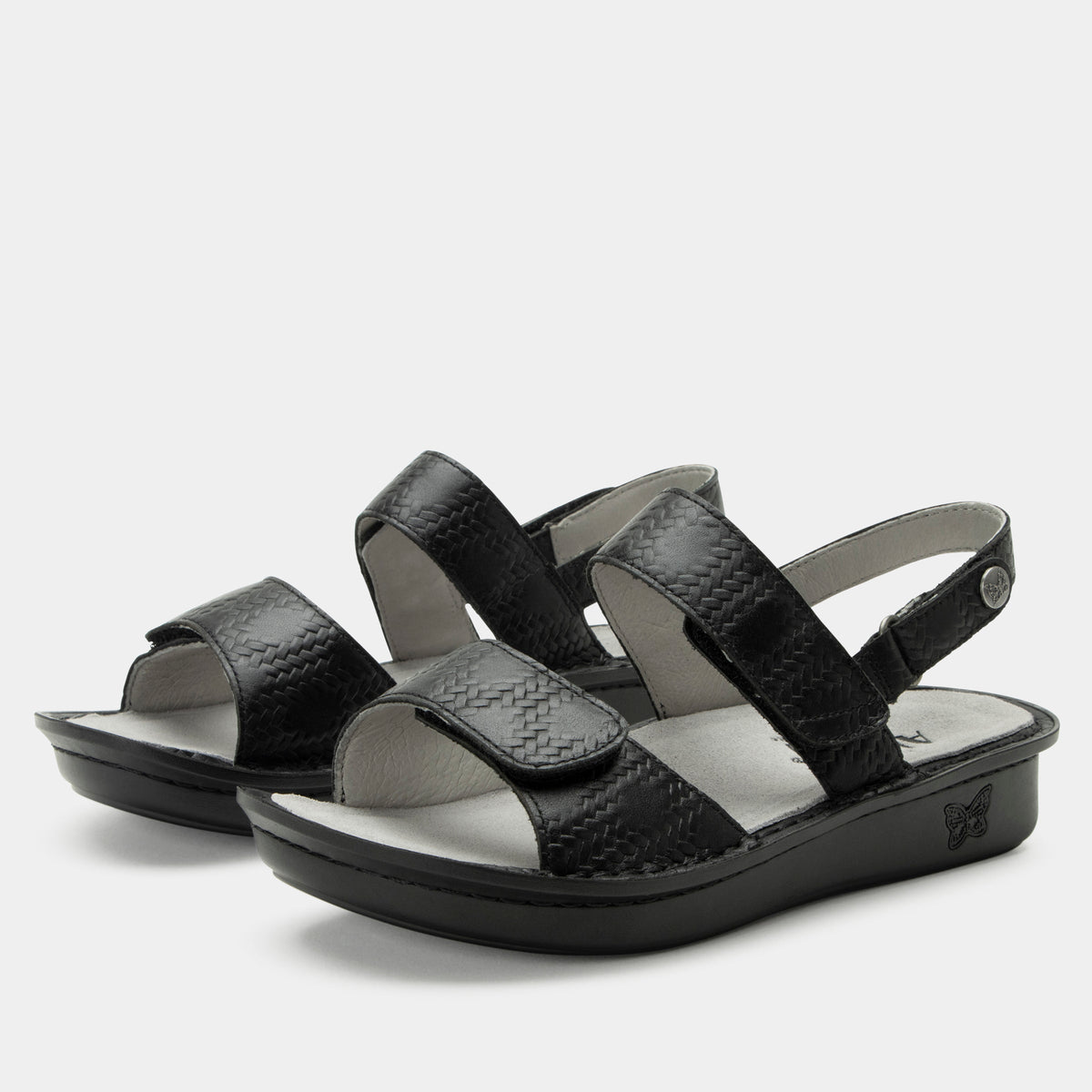 Alegria Verona Basketry Black Sandal