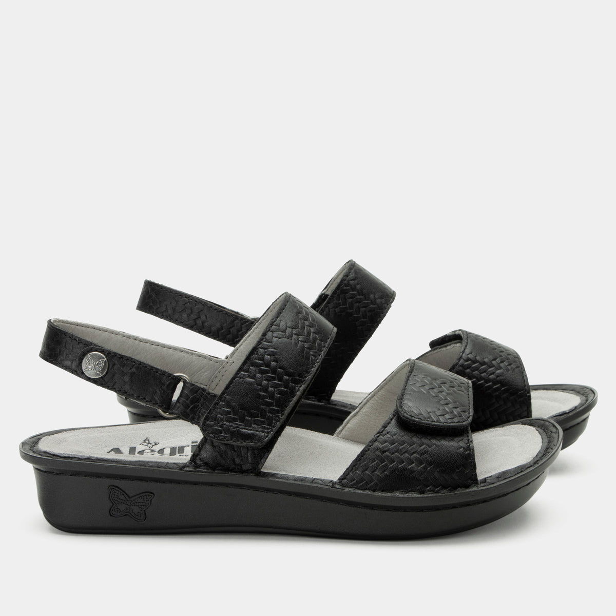 Alegria Verona Basketry Black Sandal