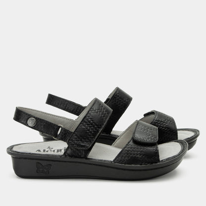 Alegria Verona Basketry Black Sandal