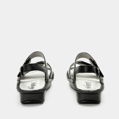 Alegria Verona Basketry Black Sandal