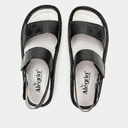 Alegria Verona Basketry Black Sandal