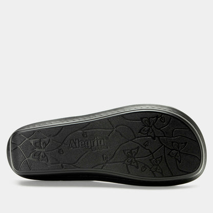 Alegria Verona Basketry Black Sandal