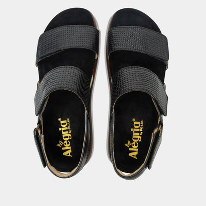 Alegria Bailee Woven Noir Sandal