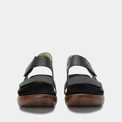 Alegria Bailee Woven Noir Sandal
