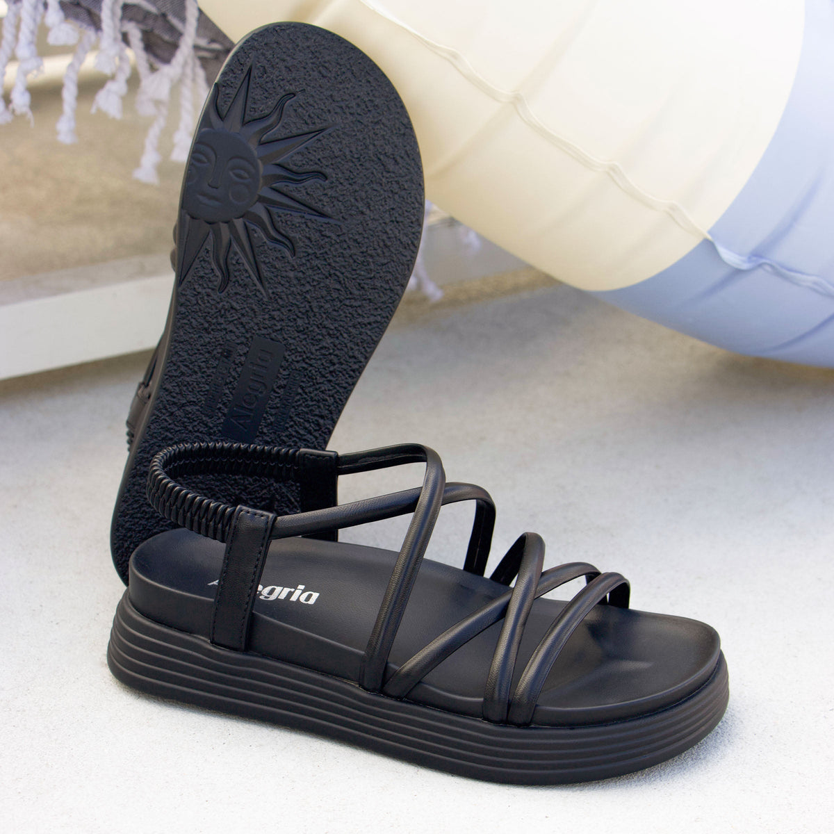 Alegria Audie Caviar Sandal