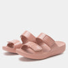 dusty rose gloss sandal