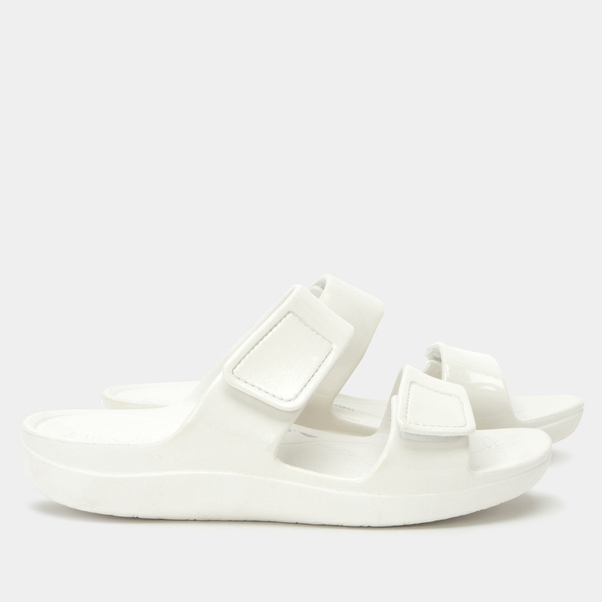 Alegria Orbyt White Gloss Sandal