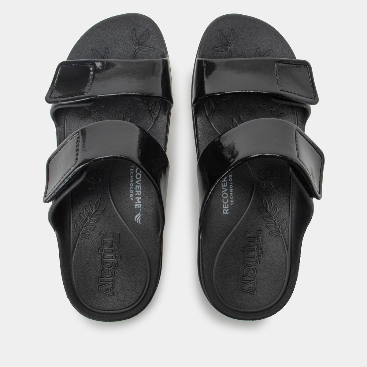 Alegria Orbyt Black Gloss Sandal