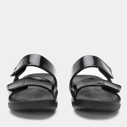 Alegria Orbyt Black Gloss Sandal