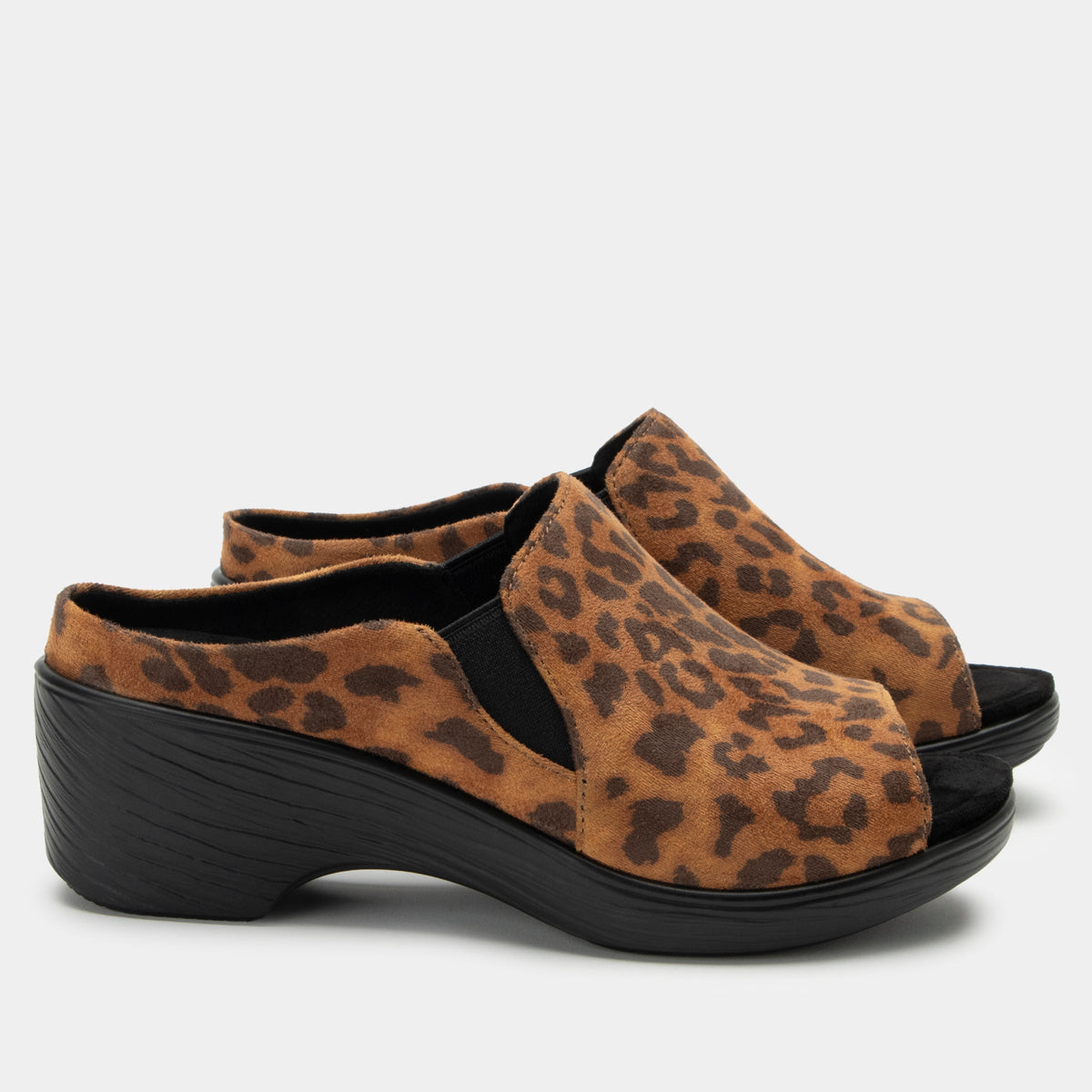 Alegria Shilaine Stretch Leopard Sandal