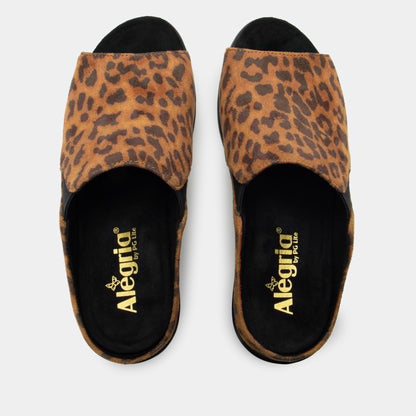 Alegria Shilaine Stretch Leopard Sandal