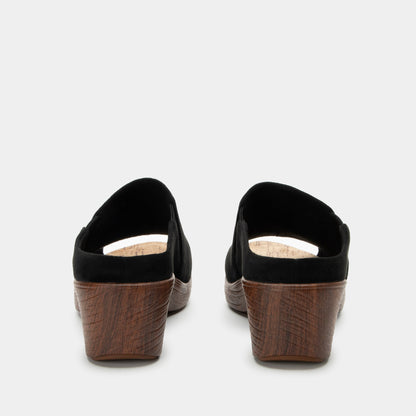 Alegria Shilaine Stretch Black Sandal