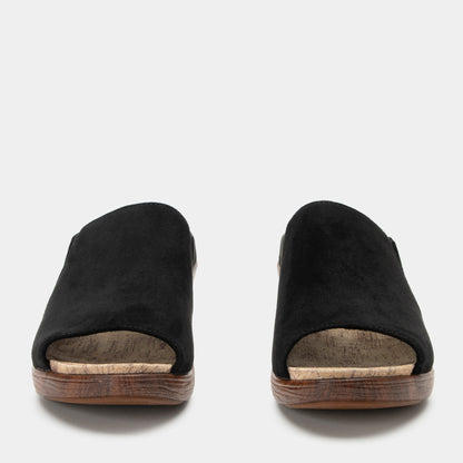 Alegria Shilaine Stretch Black Sandal