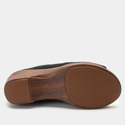 Alegria Shilaine Stretch Black Sandal