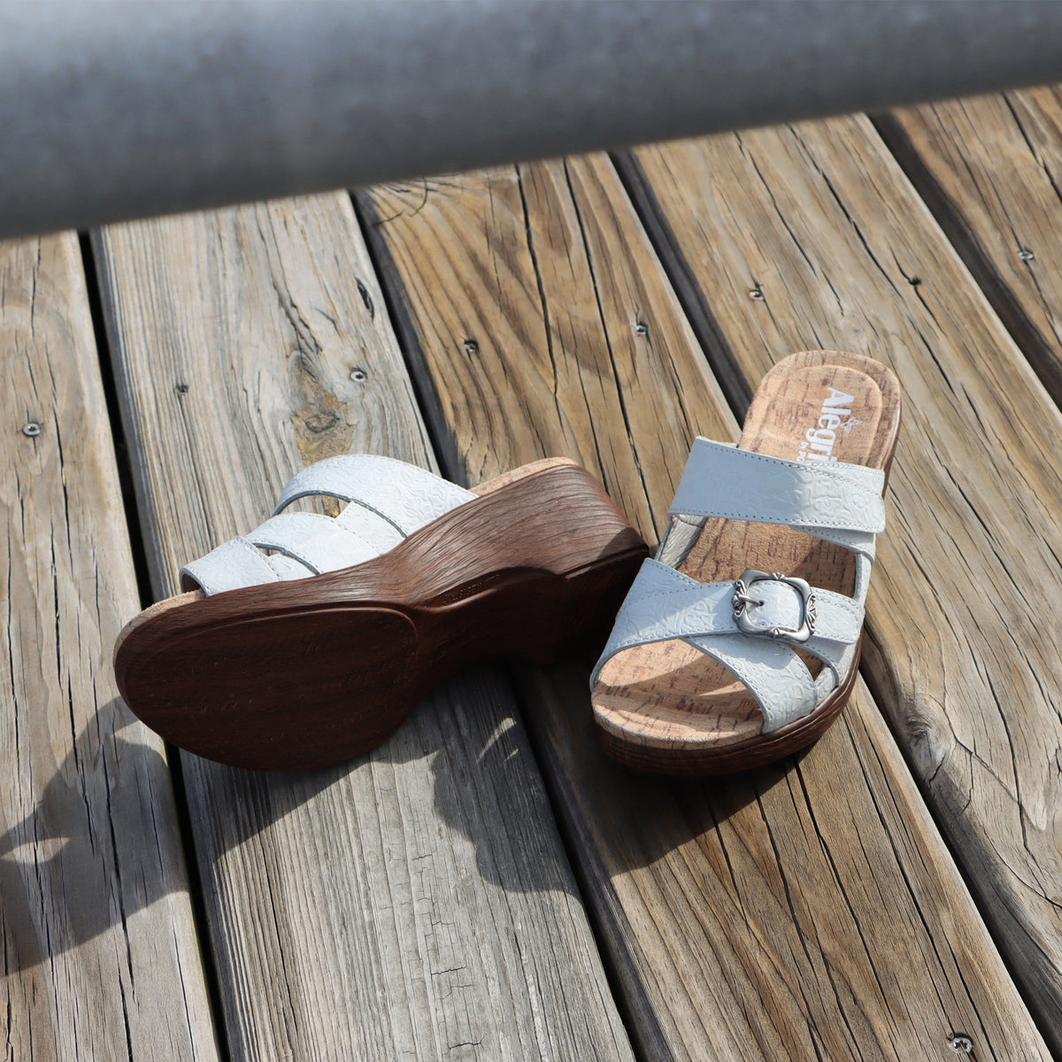 Alegria Sierra Delicut White Sandal