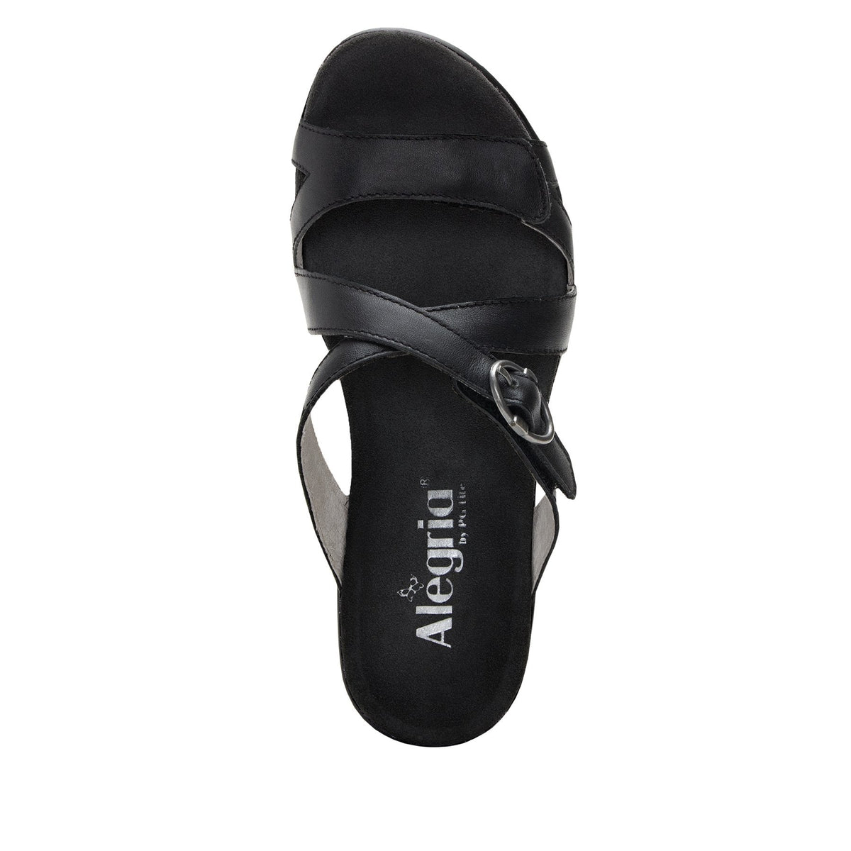 Alegria Roux Black Wedge Sandal