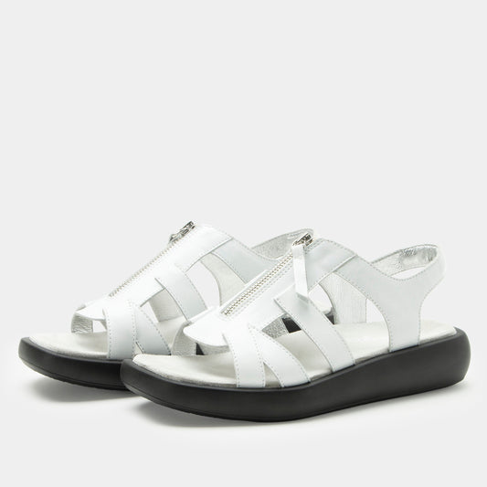 Alegria Palmer White Sandal